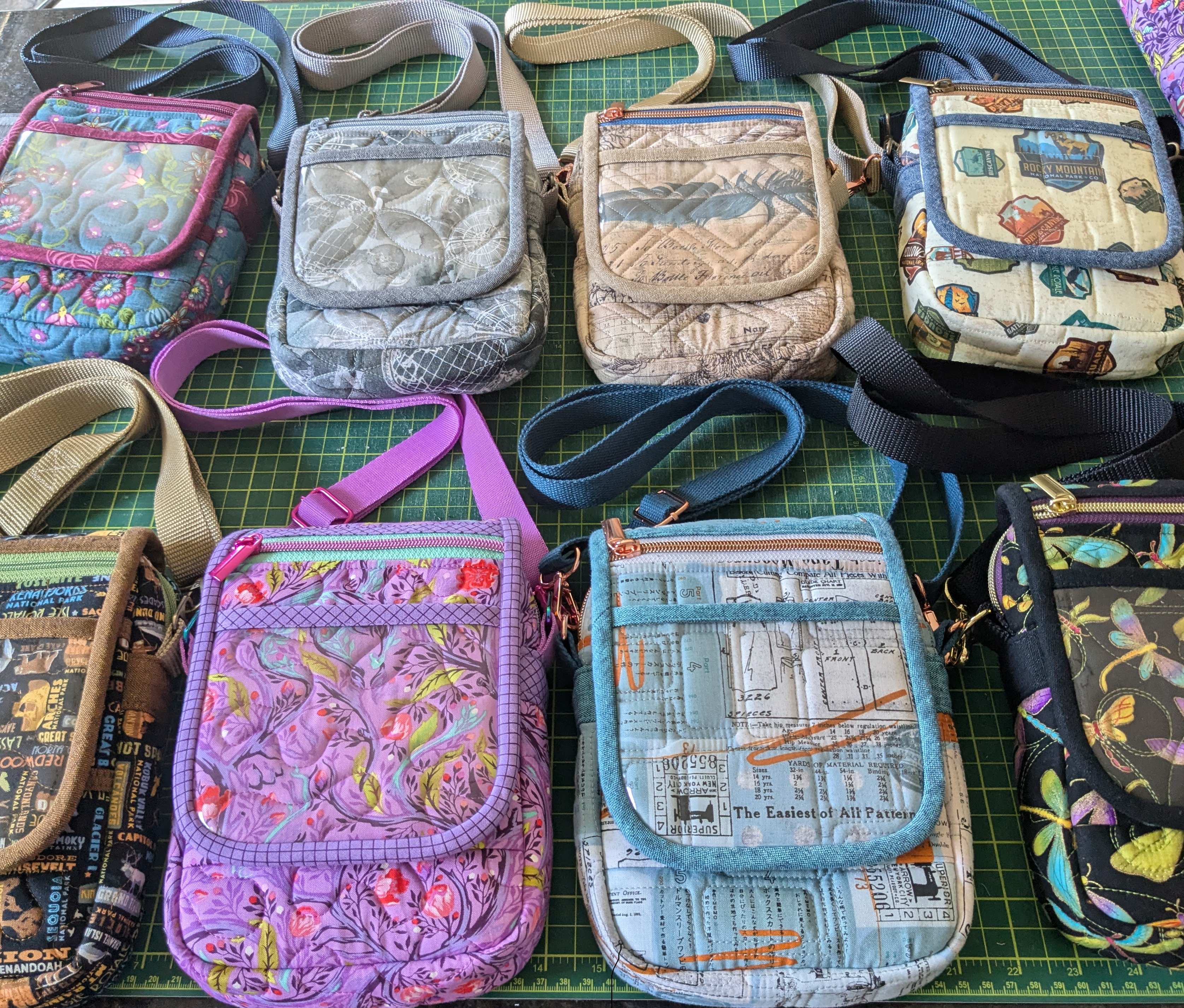 Quilted tote bags